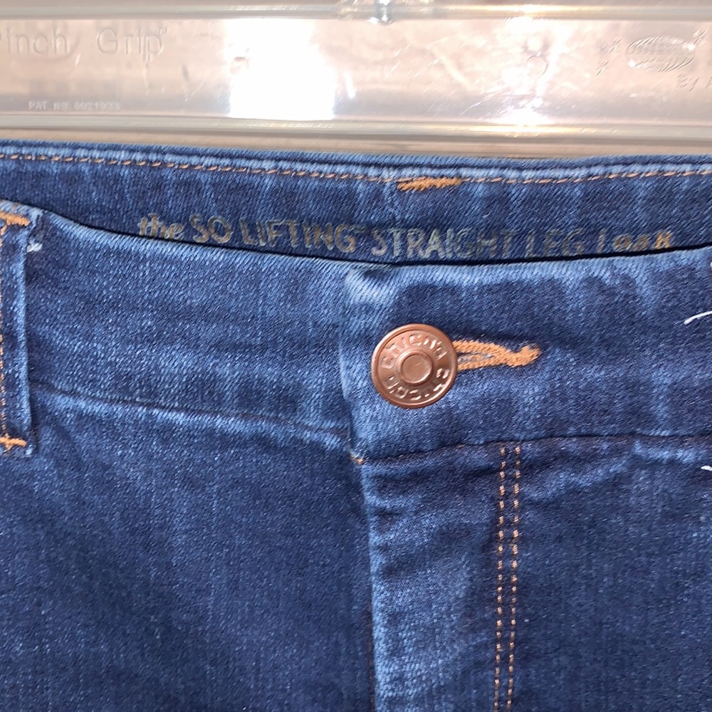 Chico’s So Lifting Dark Wash Straight Leg Jean - Picture 4 of 8